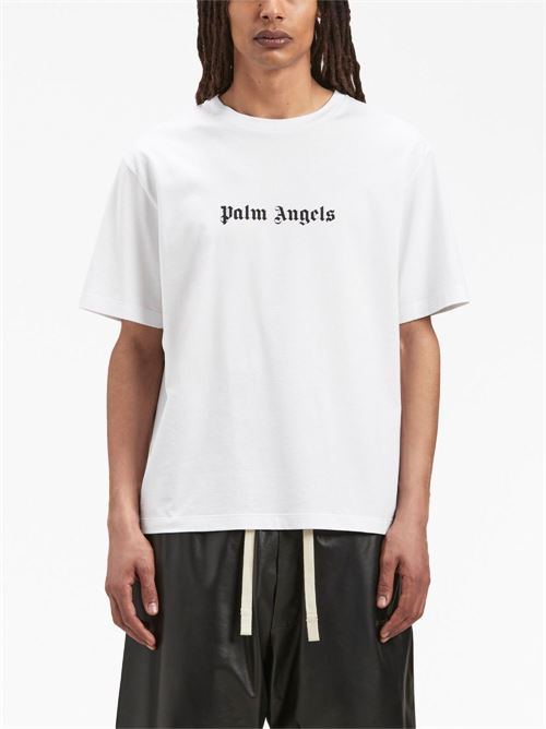 T-shirt in cotone con logo PALM ANGELS | PMAA089F23JER0020110